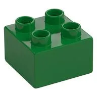Duplo Brick 2 x 2, Green