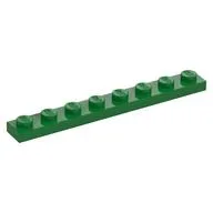 Plate 1 x 8, Green