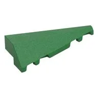 Brick Wedged, Sloped 2 x 5 Right, Green
