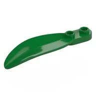 Plant, Leaf 2 x 6 x 1 with 2 Studs, Green