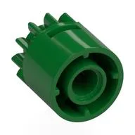 Technic Gear 12 Tooth with Clutch on One Side, Green