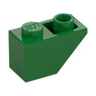 Brick Sloped Inverted 45° 2 x 1, Green