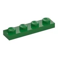 Plate 1 x 4, Green