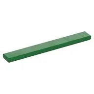 Tile 1 x 8 with Groove, Green