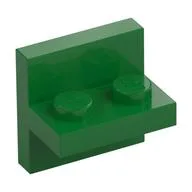 Bracket 2 x 2 with 1 x 2 Vertical Studs, Green
