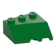 Brick Wedged, Sloped 45° 3 x 3 Left, Green