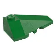 Brick Wedged, Sloped 4 x 2 Triple Right, Green