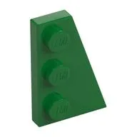 Wedge Plate 3 x 2 Right, Green