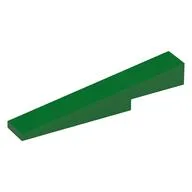 Brick Sloped 1 x 6 x 1 with 1 x 2 x 1/3 Cutout, Green