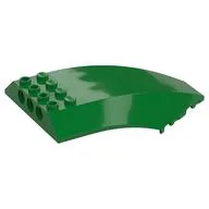 Windscreen 10 x 6 x 2 Curved, Green