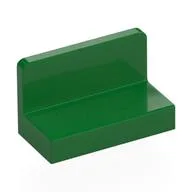 Panel 1 x 2 x 1 [Rounded Corners], Green