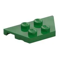 Wedge Plate 2 x 4, Green