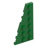 Wedge Plate 6 x 3 Left, Green