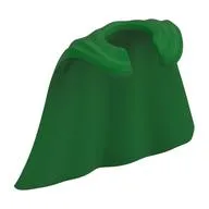 Minifig Neckwear Cape Smooth, Green