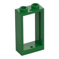 Window 1 x 2 x 3 Flat Front, Green