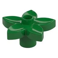 Duplo Plant, Flower with 1 Top Stud, Green