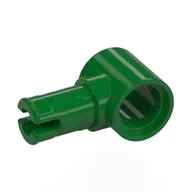 Technic Pin Connector Hub with 1 Pin with Friction Ridges Lengthwise [Centered Friction Ridge], Green