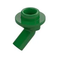 Bar, Angled with 1 x 1 Round Plate / Stud on End, Green