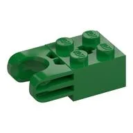 Technic Brick Special 2 x 2 with Ball Socket Wide and Axle Hole, No Arm Holes, Green