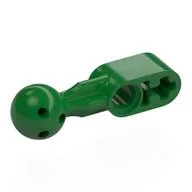 Technic Beam 1 x 2 with Ball Joint Holes in Ball, Green