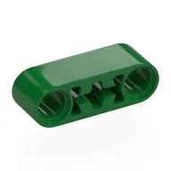 Technic Beam 1 x 3 Thick with Center Axle Hole, Green