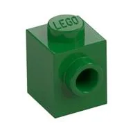 Brick Special 1 x 1 with Stud on 1 Side, Green