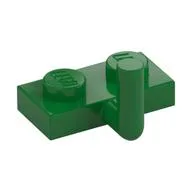 Plate Special 1 x 2 with Bar Up [Horizontal Arm 5mm], Green