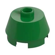 Brick Round 2 x 2 Truncated Cone, Green