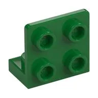 Bracket 1 x 2 - 2 x 2 Inverted, Green