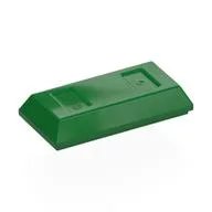 Tile Special 1 x 2 with Sloped Walls AKA Money / Gold Bar [Ingot], Green