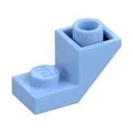 Brick Sloped Inverted 45° 2 x 1 with 2/3 Cutout, Bright Light Blue