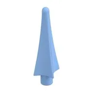 Weapon Spear Tip with Fins, Bright Light Blue