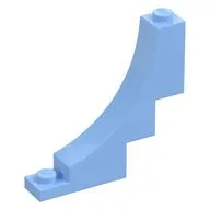 Brick Curved 1 x 5 x 4 Inverted, Bright Light Blue
