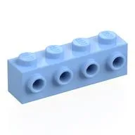 Brick Special 1 x 4 with 4 Studs on One Side, Bright Light Blue