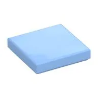 Tile 2 x 2 with Groove, Bright Light Blue
