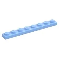 Plate 1 x 8, Bright Light Blue