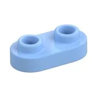 Plate Special 1 x 2 Rounded with 2 Open Studs, Bright Light Blue
