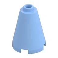Cone 2 x 2 x 2, Open Stud, Bright Light Blue