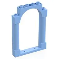 Panel 1 x 6 x 7 with 2 Columns and Arch, Bright Light Blue