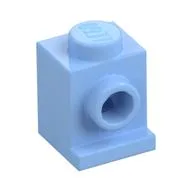 Brick Special 1 x 1 with Headlight, Bright Light Blue