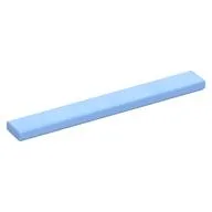 Tile 1 x 8 with Groove, Bright Light Blue