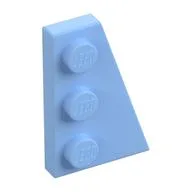 Wedge Plate 3 x 2 Right, Bright Light Blue
