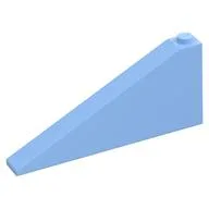 Brick Sloped 25° 1 x 8 x 3, Bright Light Blue