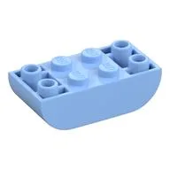 Brick Curved Inverted 2 x 4 Double, Bright Light Blue