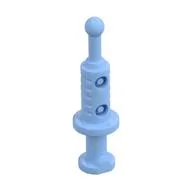 Equipment Medical Syringe with 2 Holes, Bright Light Blue