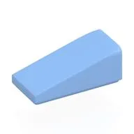 Brick Sloped 18° 2 x 1 x 2/3, Bright Light Blue