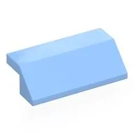 Brick Sloped 45° 2 x 4 with 2/3 Inverted Cutout and no Studs, Bright Light Blue