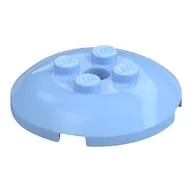 Dish 4 x 4 with 4 Studs, Bright Light Blue