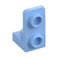 Bracket 1 x 1 - 1 x 2 Inverted, Bright Light Blue