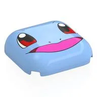 Brick Round, Curved 4 x 4 with Squirtle Face, Red/Black Eyes, Open Mouth, Dark Pink Tongue Print, Bright Light Blue
